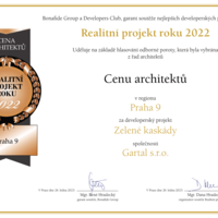 The Zelené kaskády project won the Architects award
